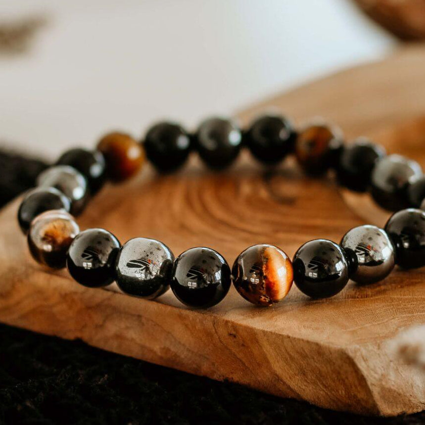 Neutral Tiger's Eye Beaded Bracelet